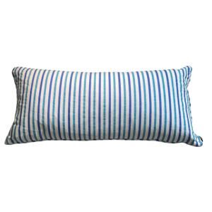 Lauren Ralph Lauren Blue Striped Lumbar Pillow Down Feather Insert